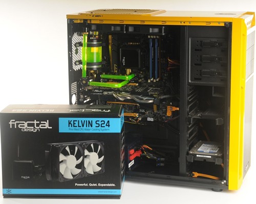 一體式水冷也能這樣玩?fractal design S24水冷改管加水箱沒問題