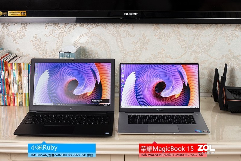 荣耀 MagicBook15锐龙版 小米 Ruby笔记本深入对比