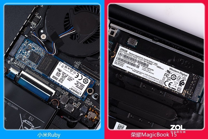 荣耀 MagicBook15锐龙版 小米 Ruby笔记本深入对比