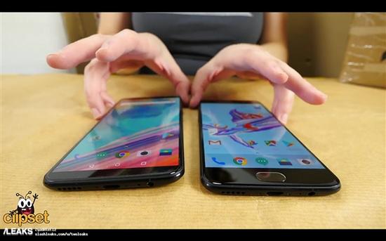 妹子上手一加5T全面屏真机，对比前作一加5