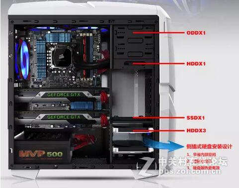 暗夜猎手2 中塔游戏电脑机箱！