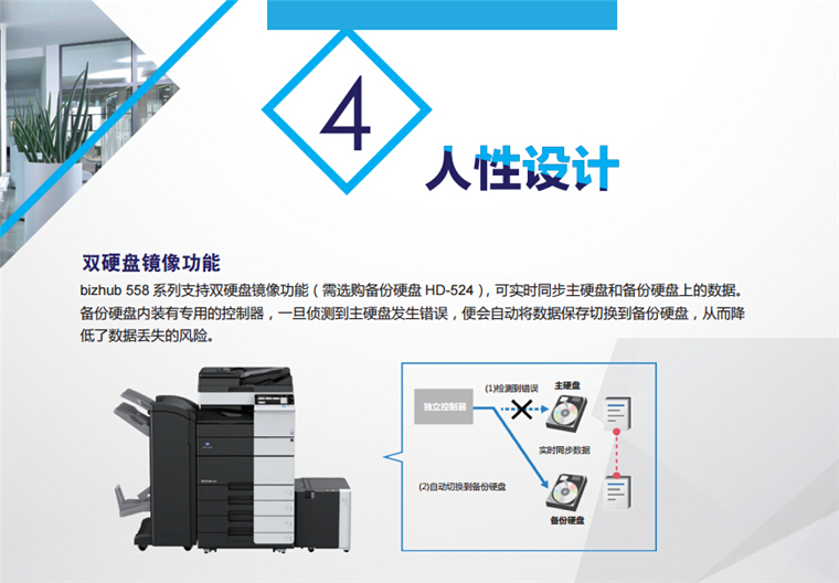 柯尼卡美能达558黑白多功能一体机 A3激光打印机彩页-科颐办公