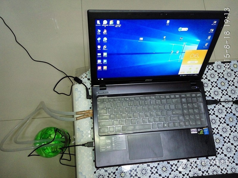 【ge60散热改造】GE60终极水冷改造+furmark、aida64温度测试