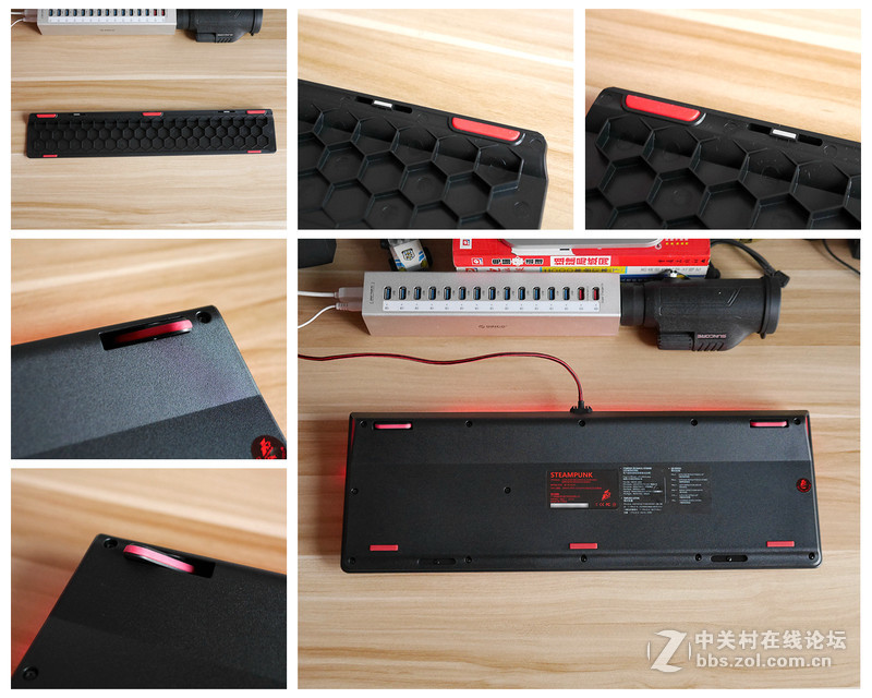 换轴饕餮大餐 首席玩家蒸汽朋克白轴104键可换轴机械键盘