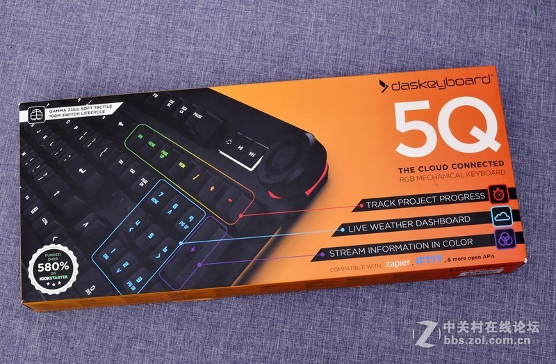 开放API加云应用，入手亿次寿命daskeyboard 达仕 Q5机械键盘