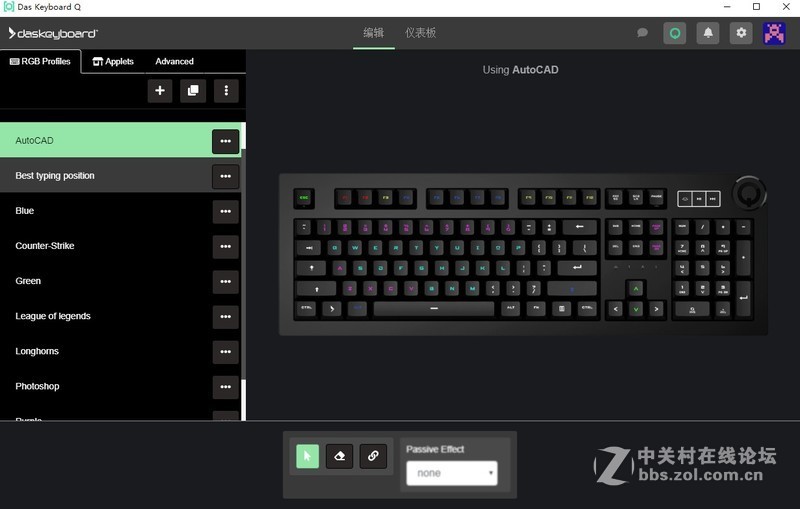 开放API加云应用，入手亿次寿命daskeyboard 达仕 Q5机械键盘
