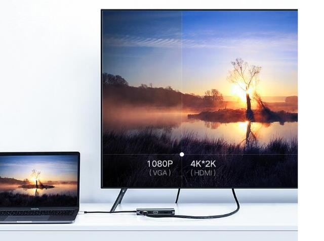 苹果笔记本插口少? 一招扩展8个接口, 5种功能任意用