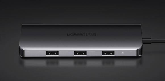 苹果笔记本插口少? 一招扩展8个接口, 5种功能任意用