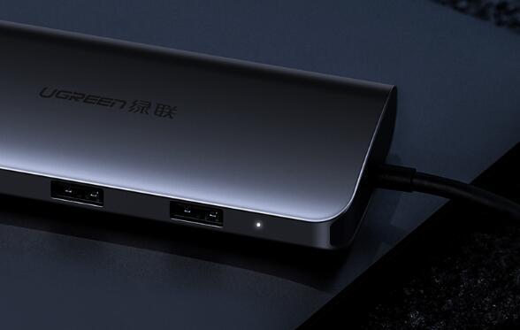 苹果笔记本插口少? 一招扩展8个接口, 5种功能任意用