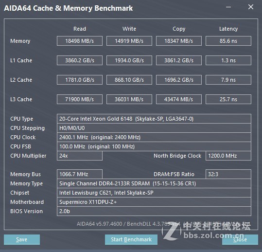 CPU升级之Xeon Gold 6148搭建新平台，附性能简测