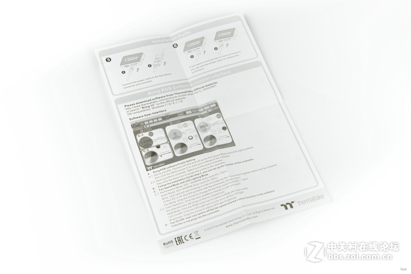 RGB灯效玩出范，TT Riing RGB 12cm 软件控制版3风扇套装开箱分享