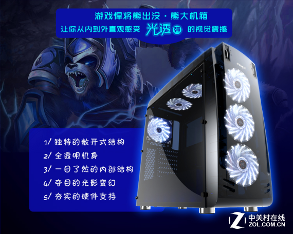 #今日话题# 什么让游戏悍将熊大机箱很自信