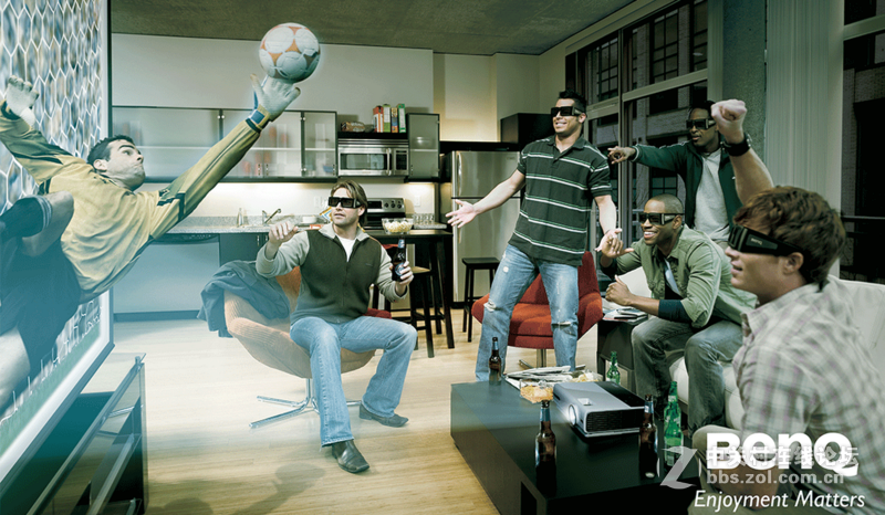 足球模式效果渲染真实——明基TH683现场感受