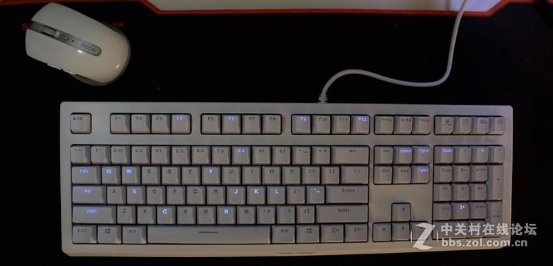 #雷柏机械键盘V510#蓝色妖姬