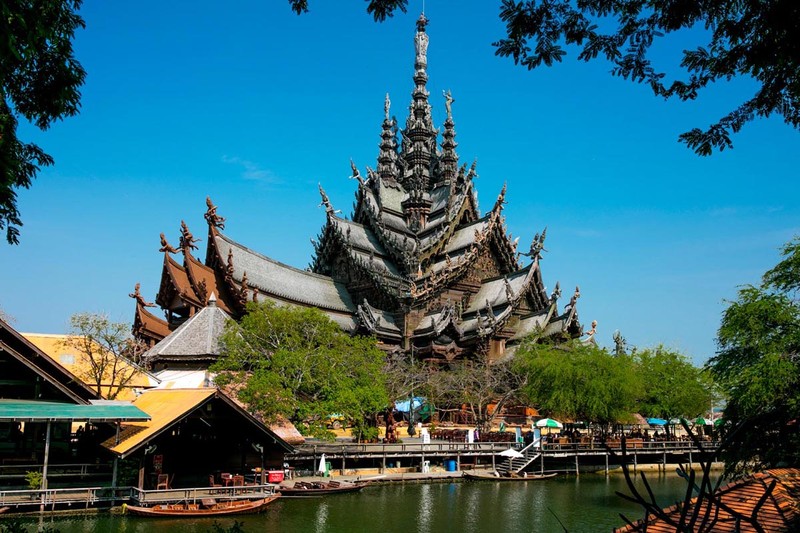 春节泰国-芭提雅神庙