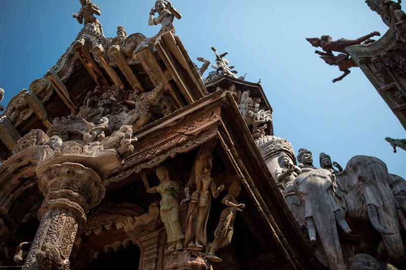 春节泰国-芭提雅神庙