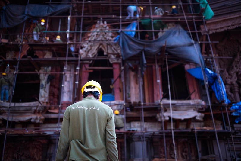 春节泰国-芭提雅神庙