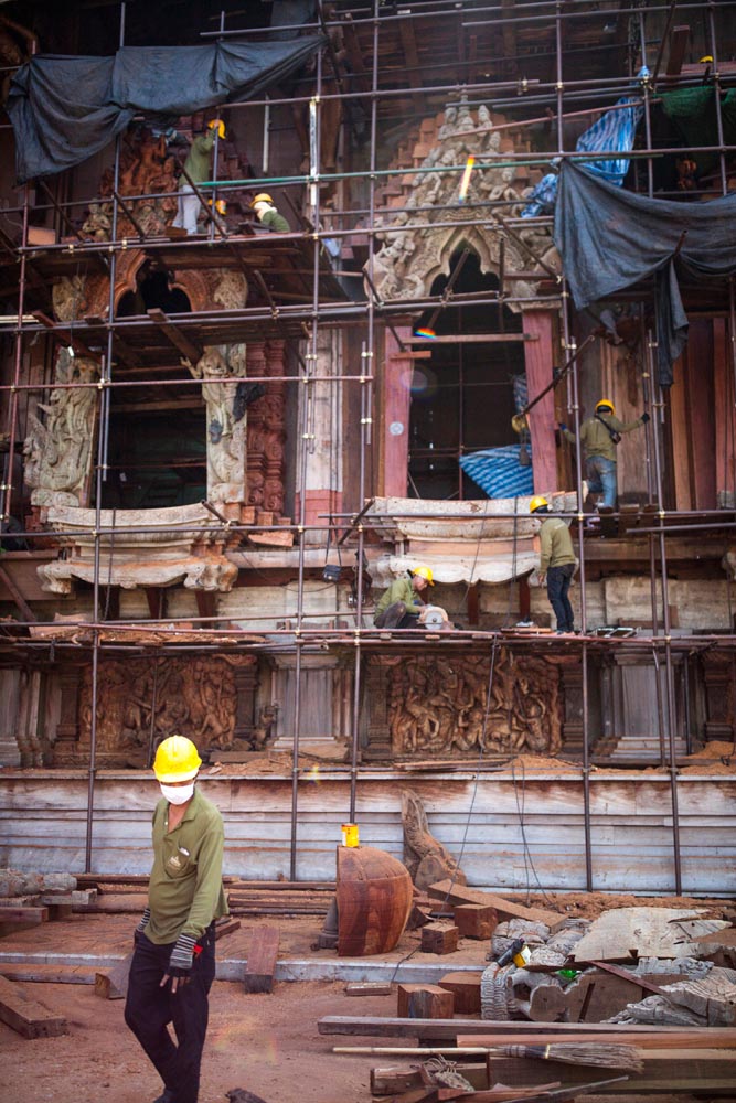 春节泰国-芭提雅神庙