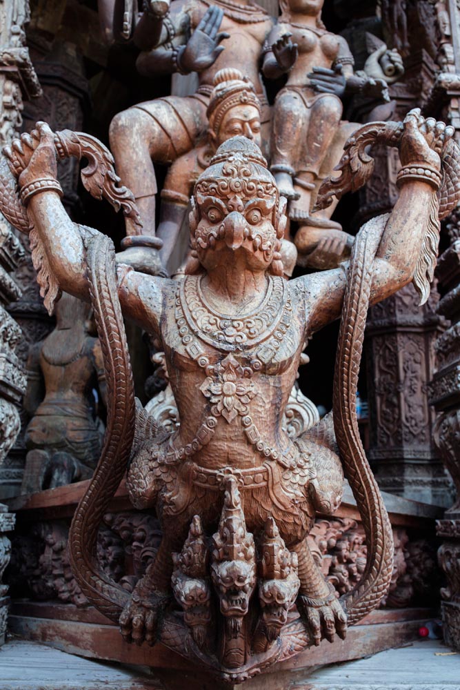 春节泰国-芭提雅神庙