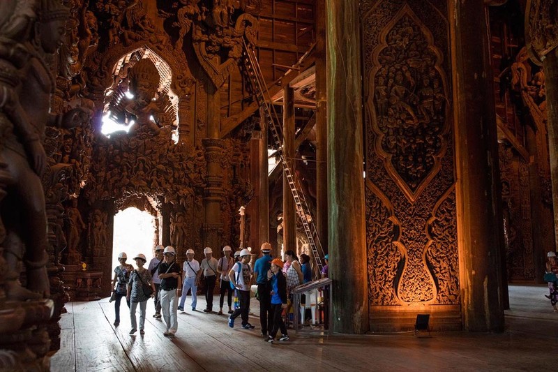 春节泰国-芭提雅神庙