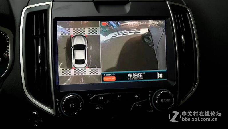 锐界安装车泊乐星光夜视360全景行车记录仪记录