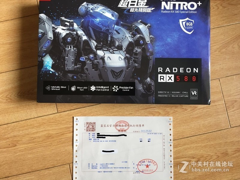 蓝宝石RX580超白金极光特别版--使用体验