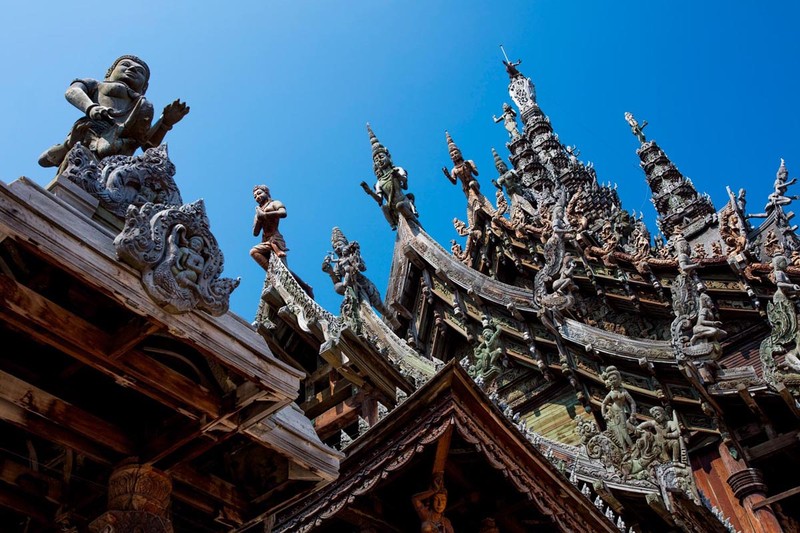 春节泰国-芭提雅神庙