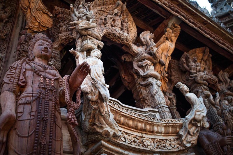 春节泰国-芭提雅神庙