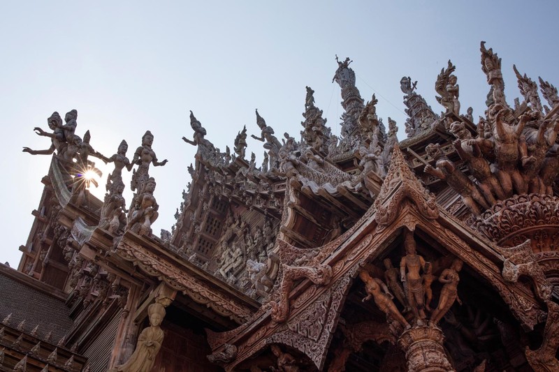 春节泰国-芭提雅神庙