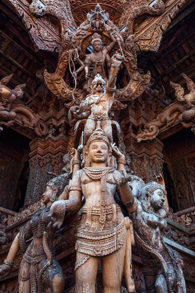 春节泰国-芭提雅神庙