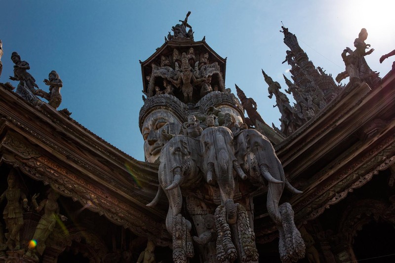 春节泰国-芭提雅神庙