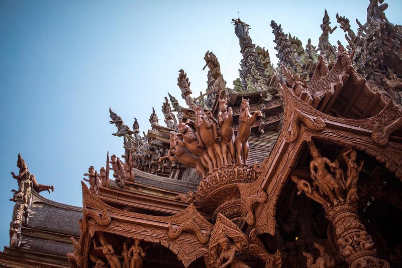 春节泰国-芭提雅神庙