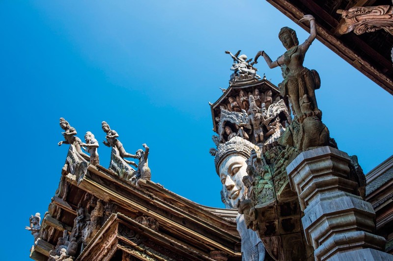 春节泰国-芭提雅神庙