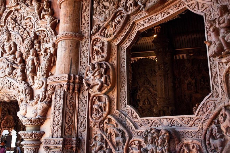 春节泰国-芭提雅神庙