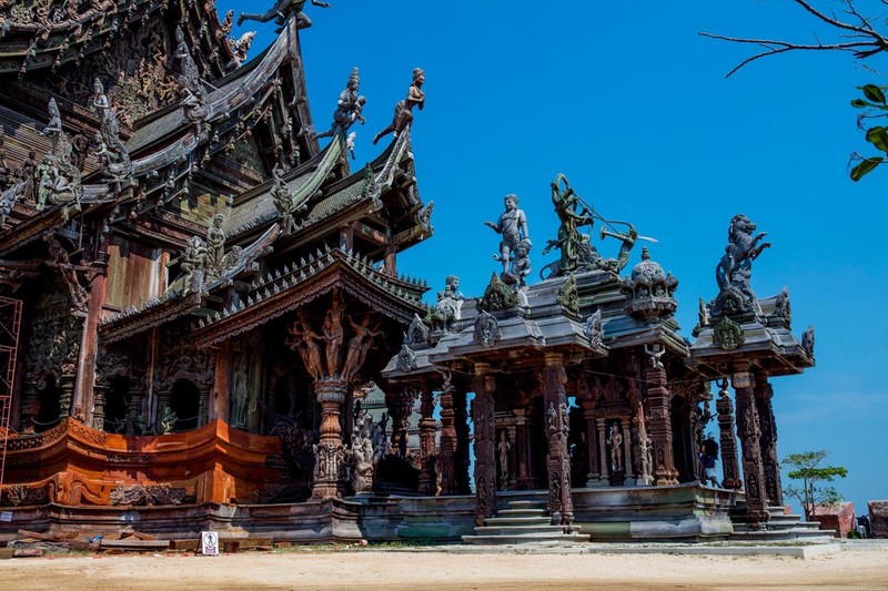 春节泰国-芭提雅神庙