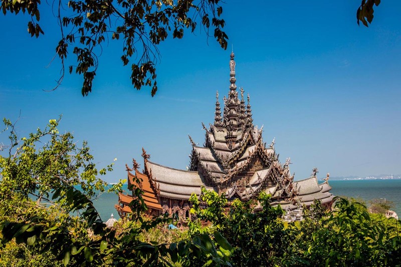 春节泰国-芭提雅神庙