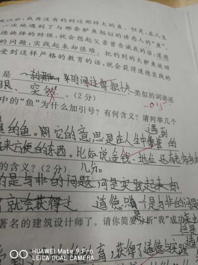 看看做的题