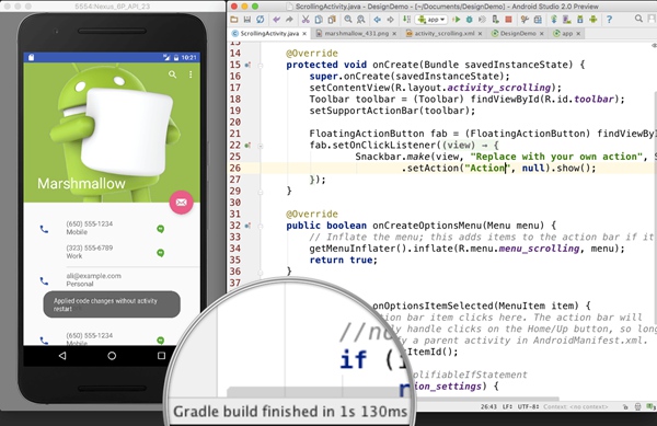 谷歌推出Android Studio 2.0预览版