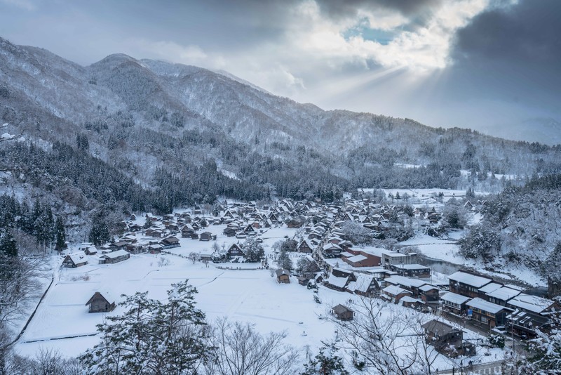 日本合掌村和清水寺