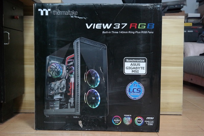 Tt红色警戒高配加强版！TT View 37 RGB开窗机箱装机评测