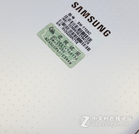 星空体育平台平板t705c行货 3G/4g版