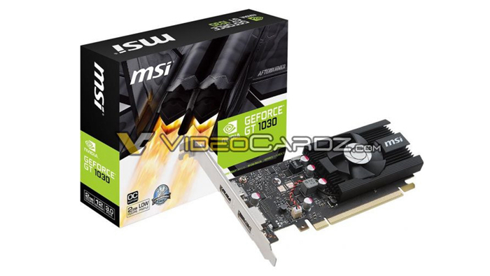 GT 1030齐曝光：娇小玲珑、真·半高刀卡、被动式散热