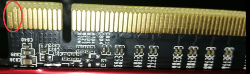 大神来看看者显卡金手指，是不是有问题，能要么