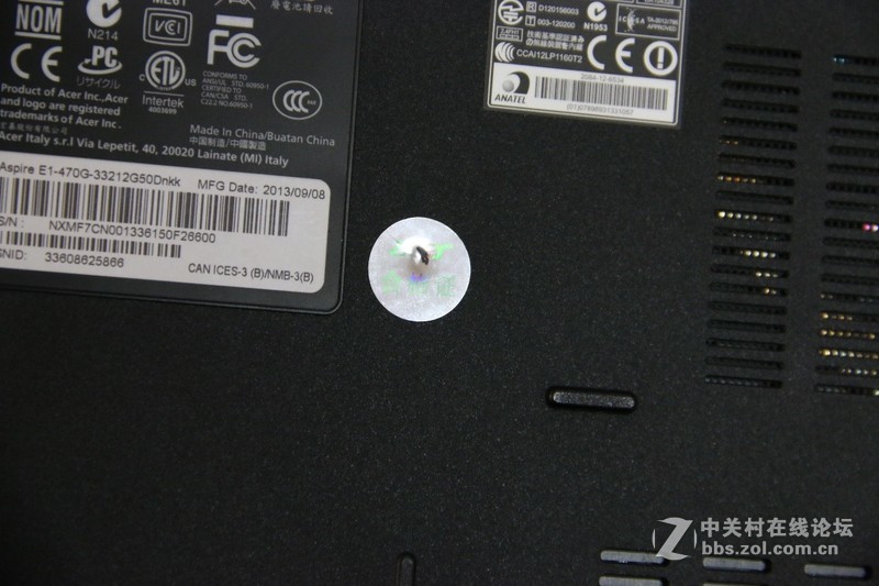 宏基E1-470G笔记本加装SSD、内存大升级，附拆解教程