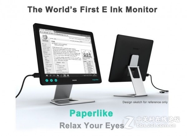 #每日话题#  码农福音！全球首款墨水屏PC显示器发布！