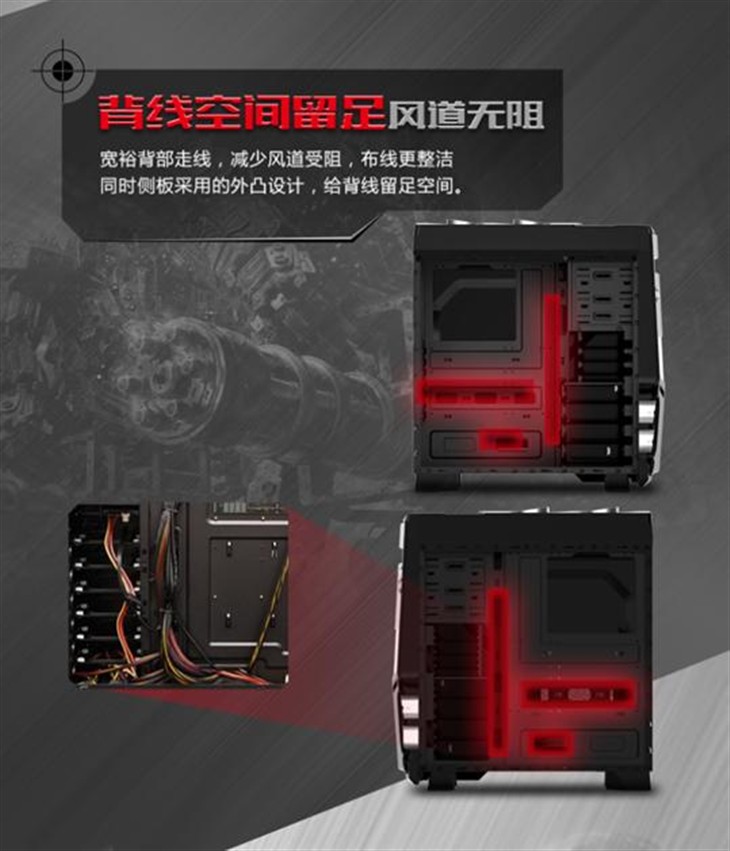 霸道系列机箱！科学散热！