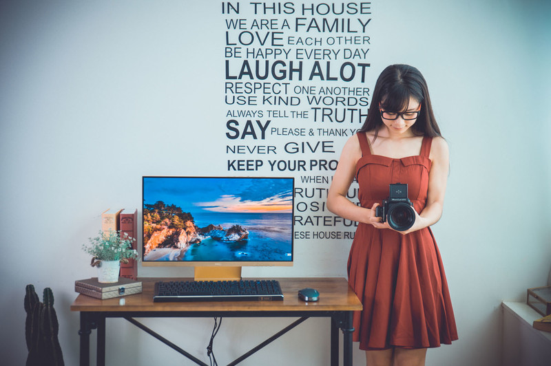 美女摄影师真情告白——HKC B5000摄影发烧友的真爱