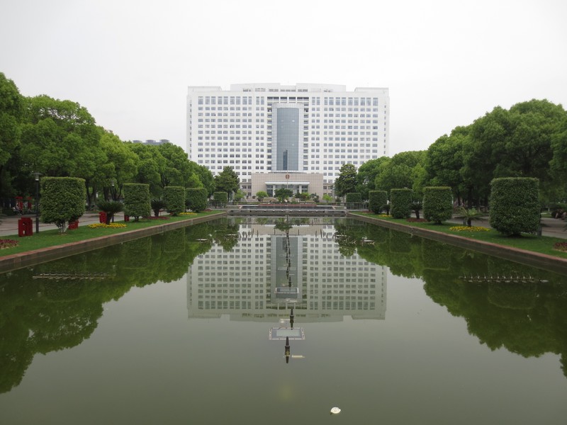 浙江人民公园夏日入夏风情照