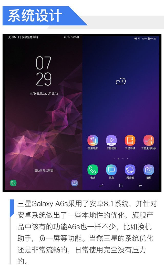 千元机也有全双核感光 星空体育平台Galaxy A6s评测