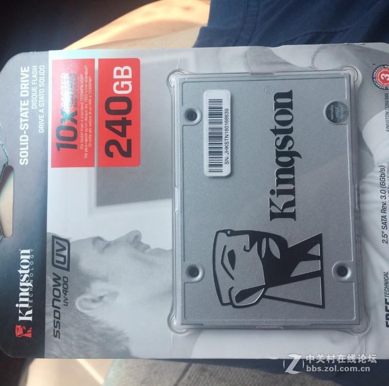 金士顿UV400 240g  小测